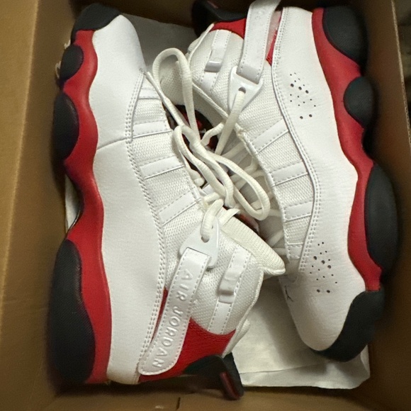 Jordan Other - NIB Big Kids' Jordan 6 Rings Basketball Shoes White University Red